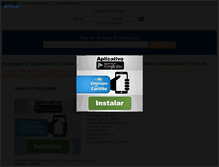 Tablet Screenshot of empregosemcuritiba.net